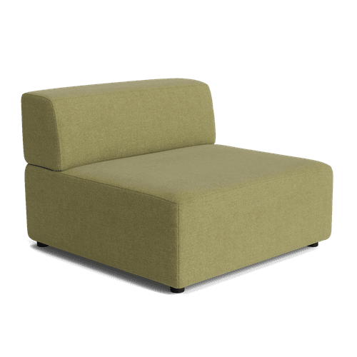 Stretch Armless Middle Module - Fossil Eucalyptus