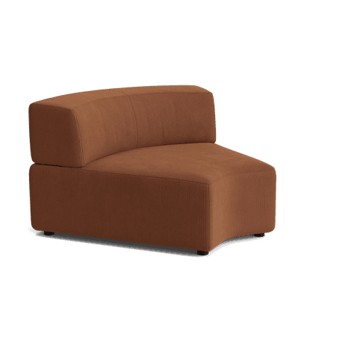 Stretch Angled Corner Module - Corduroy Cocoa