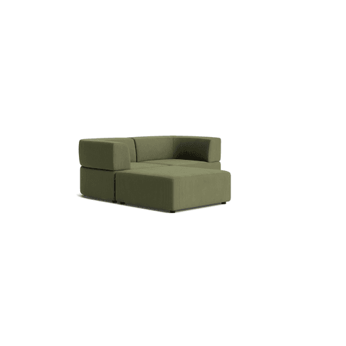 Stretch 3 Seater Chaise Sofa - Corduroy Forest