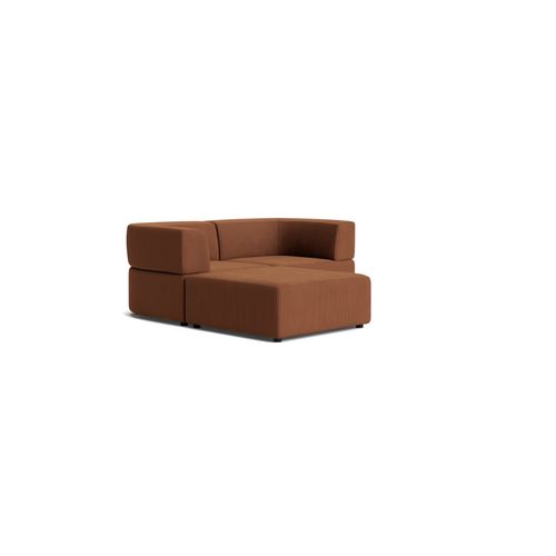 Stretch 3 Seater Chaise Sofa - Corduroy Cocoa