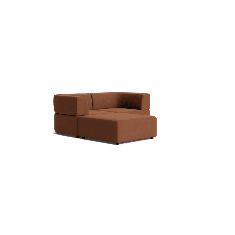 Stretch 3 Seater Chaise Sofa - Corduroy Cocoa