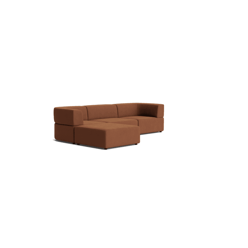 Stretch 4 Seater Chaise Sofa - Corduroy Cocoa