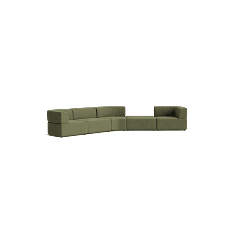 Stretch Large Angled Gap Sofa - Corduroy Forest