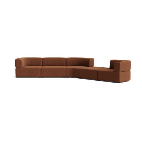 Stretch Large Angled Gap Sofa - Corduroy Cocoa