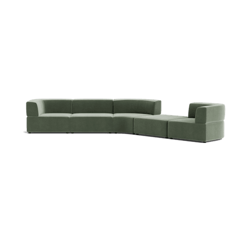Stretch Large Angled Gap Sofa - Opal Ocean