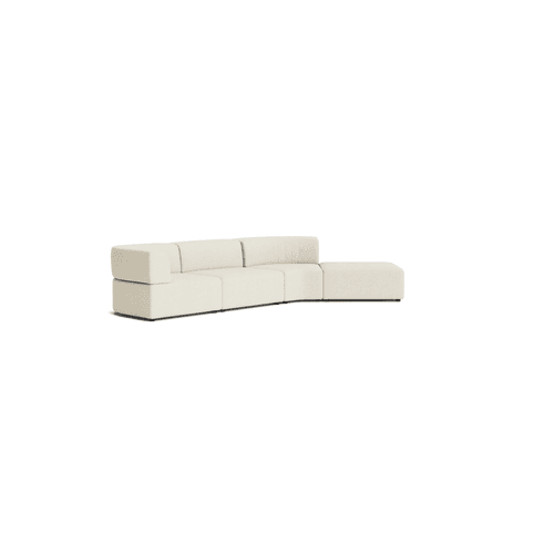 Stretch Open Angled Sofa - Copenhagen Grey
