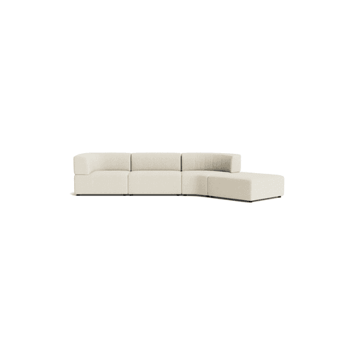 Stretch Open Angled Sofa - Copenhagen Grey
