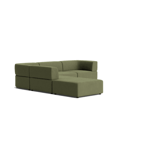 Stretch Open Corner Sofa - Corduroy Forest