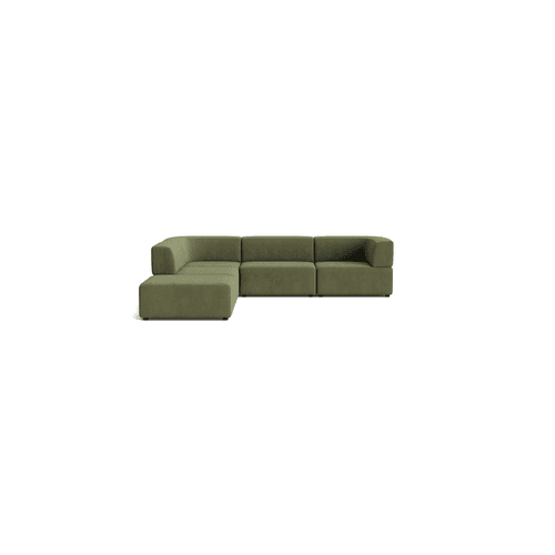 Stretch Open Corner Sofa - Corduroy Forest