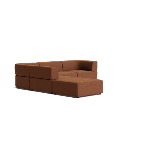 Stretch Open Corner Sofa - Corduroy Cocoa