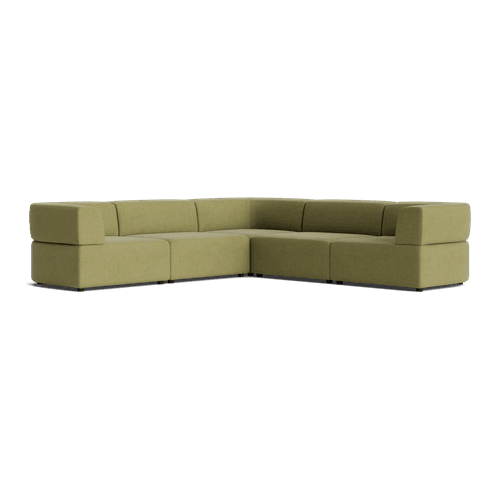 Stretch Corner Sofa - Fossil Eucalyptus