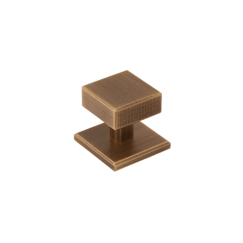 Armac Martin - Digbeth Square Cabinet Knob with Plate