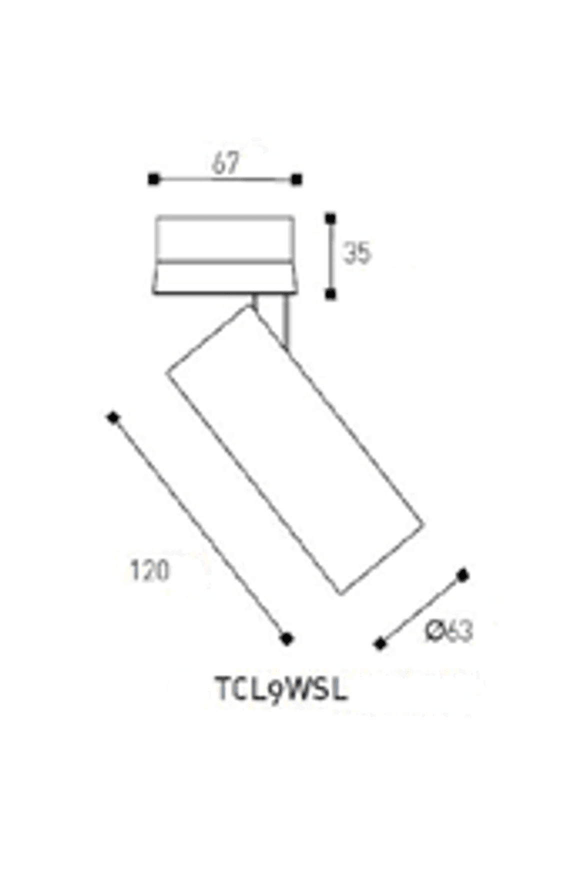 Omni Directional Can Light Surface Mounted Long