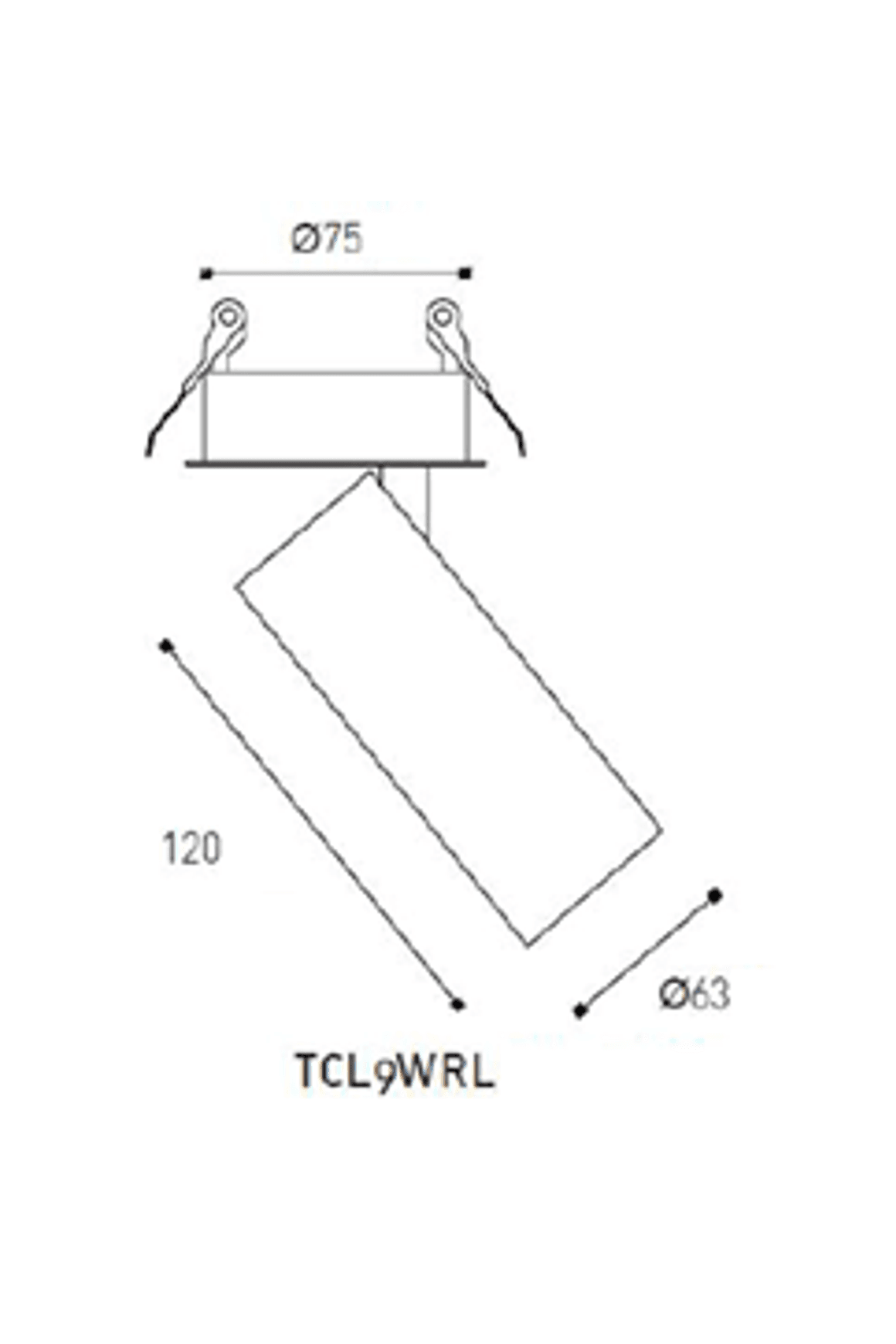Omni Directional Can Light Recessed Long