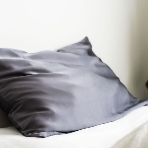 100% Pure Silk Pillowcase - Charcoal