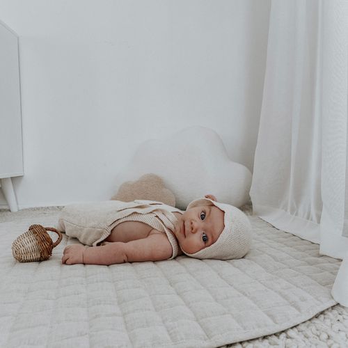 100% French Flax Linen Playmat- Natural