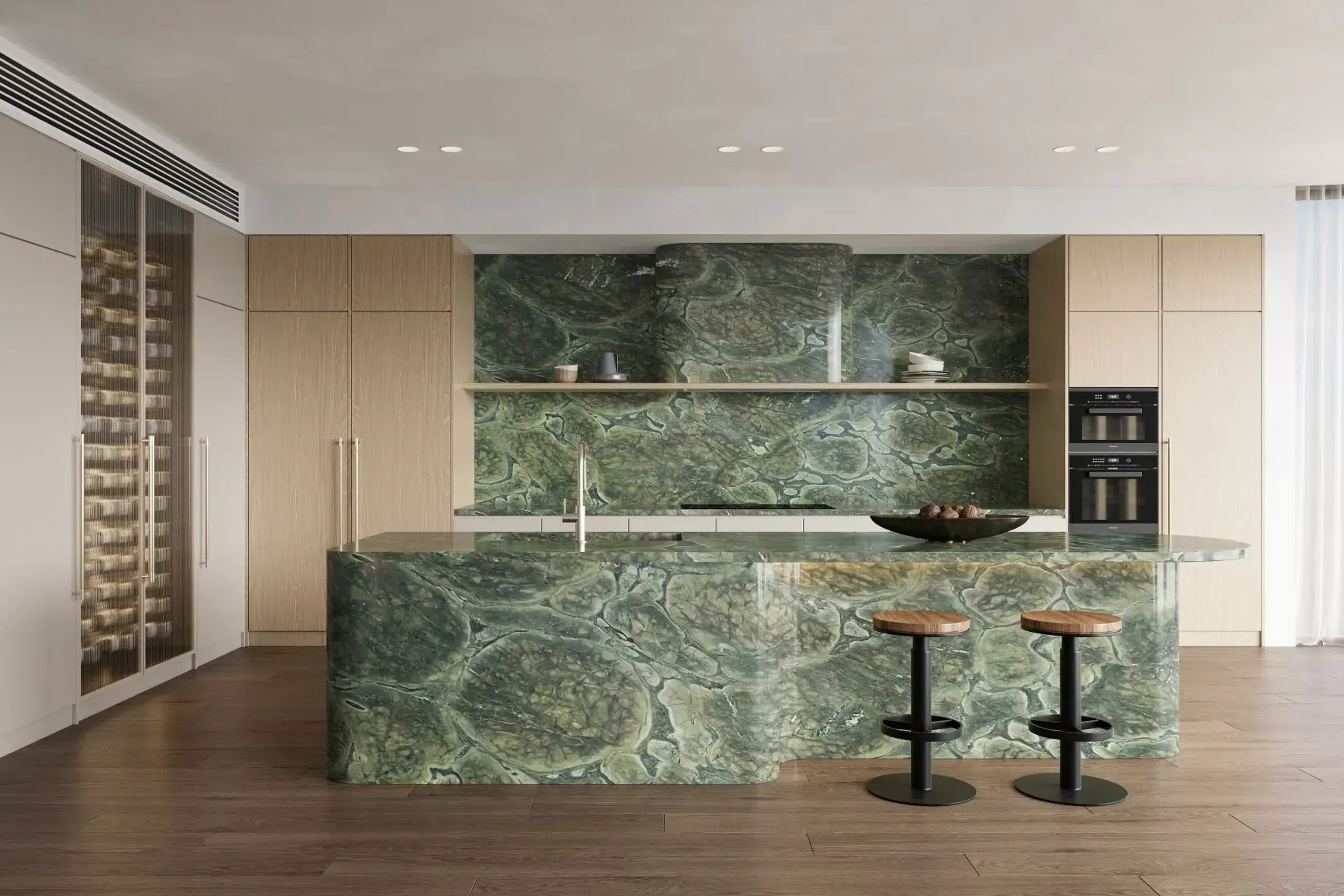 Vivid Green Quartzite Benchtop