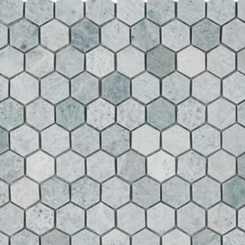 Ming Green Honed Hexagon
