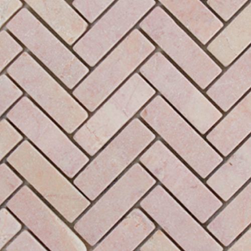 Rosario Tumbled Herringbone Mosaic