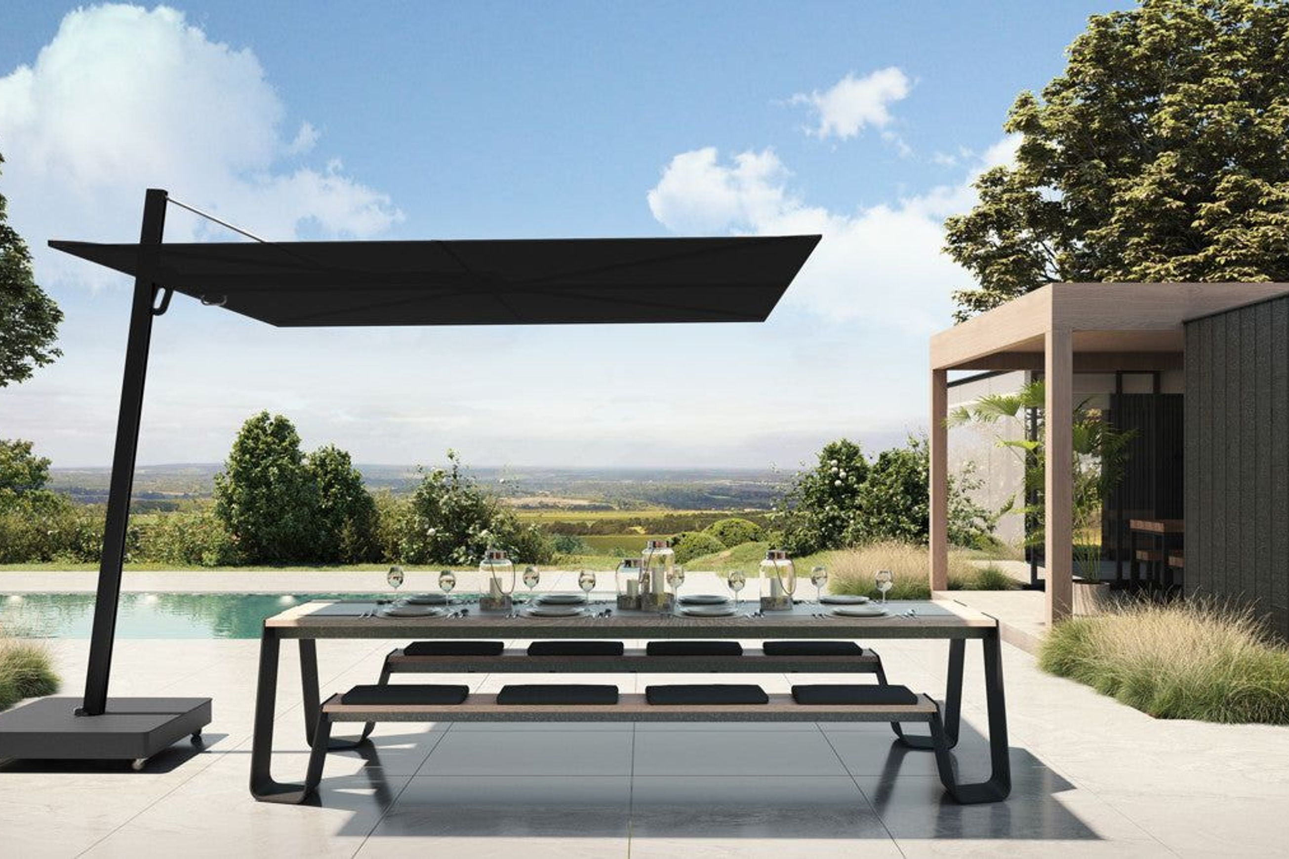 Umbrosa Versa Ux Cantilever Umbrella