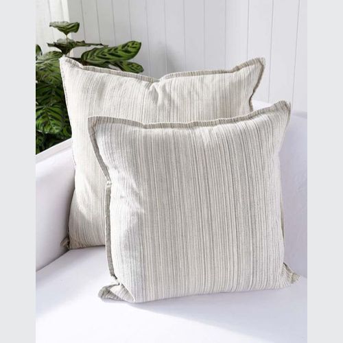 Vista Cushion - Sage/White Stripe 60x60