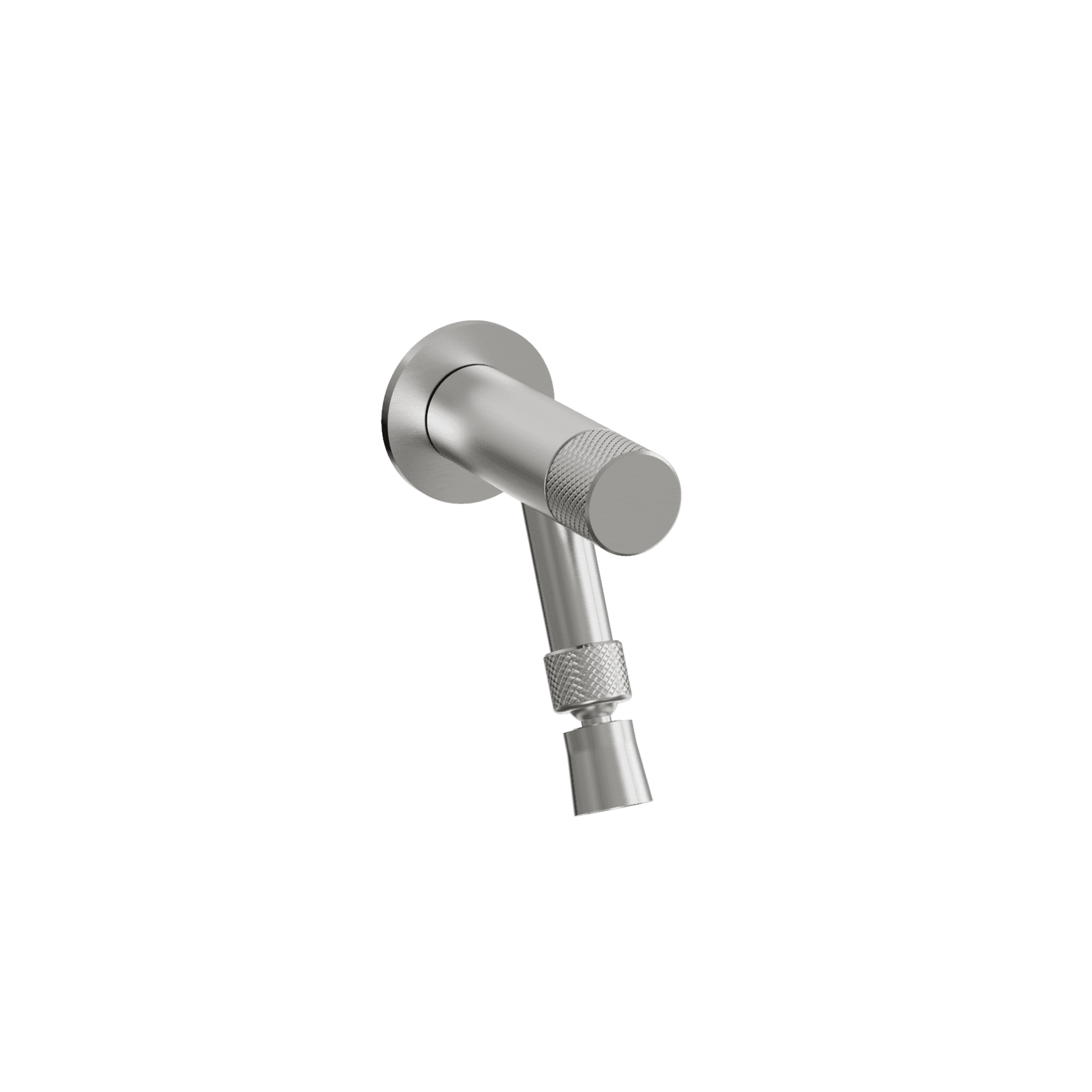 Spring Wall Mount Tap With Foot Shower Polished Stainless Steel