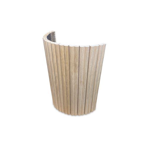 WOODFLEX Flexible Wooden Slat Wall Panel - Oak Veneer - 2700mm x 595mm - Slats