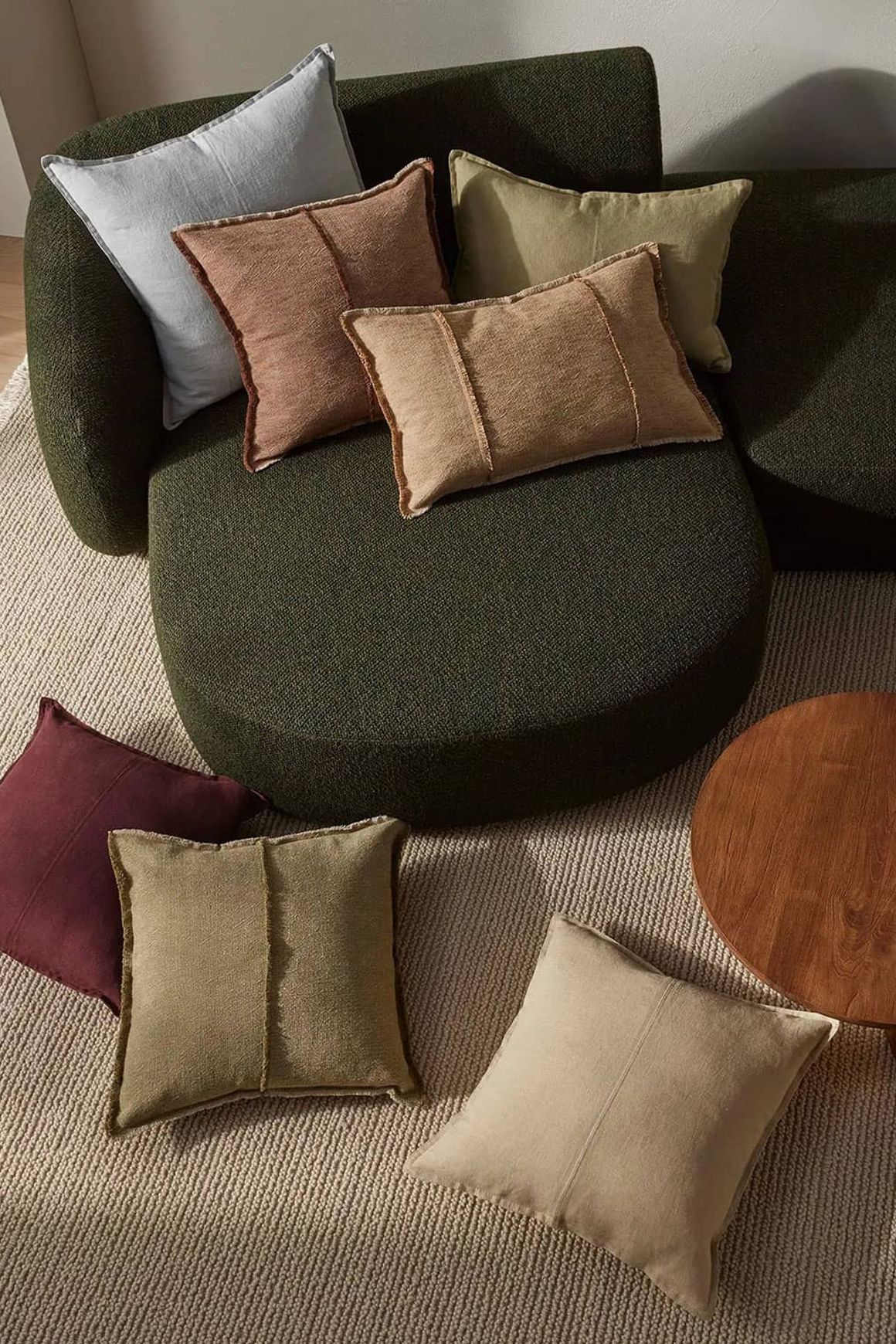 Weave Home Adela Cushion - Desert | Linen Blend
