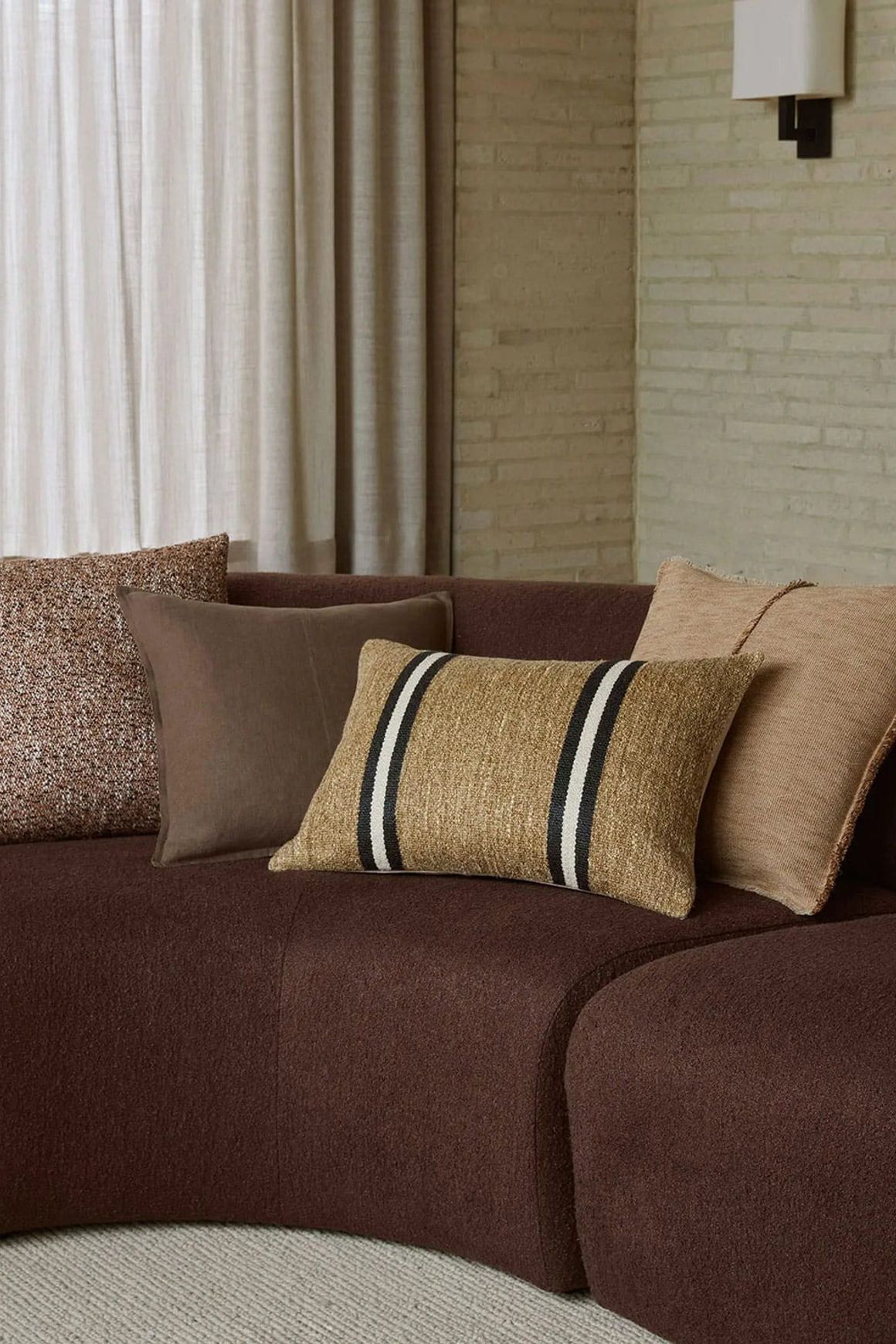 Weave Home Adela Cushion - Desert | Linen Blend