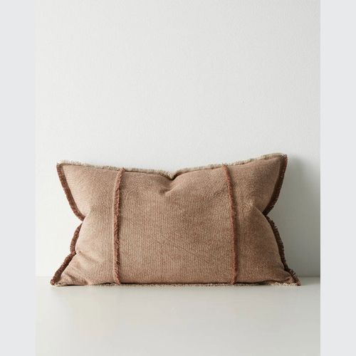 Weave Home Adela Cushion - Rust | Linen Blend