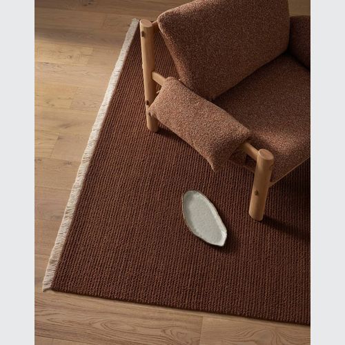 Weave Fabien 100% Wool Floor Rug - Bark