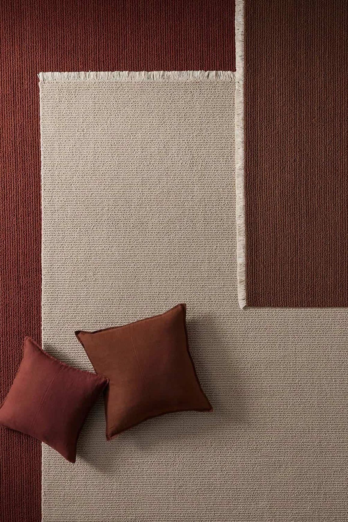 Weave Fabien 100% Wool Floor Rug - Ember
