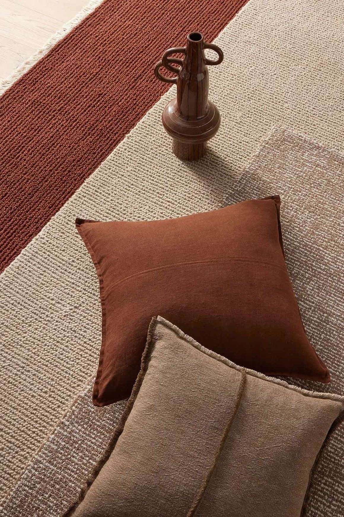 Weave Fabien 100% Wool Floor Rug - Ember