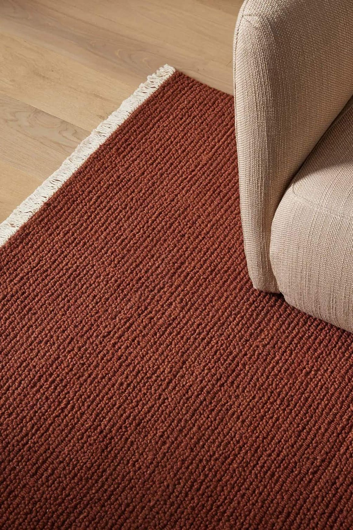 Weave Fabien 100% Wool Floor Rug - Ember