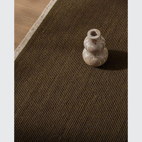 Weave Fabien 100% Wool Floor Rug - Moss