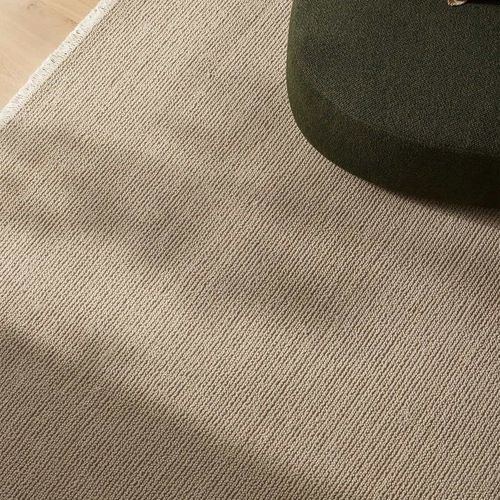 Weave Fabien 100% Wool Floor Rug - Stone
