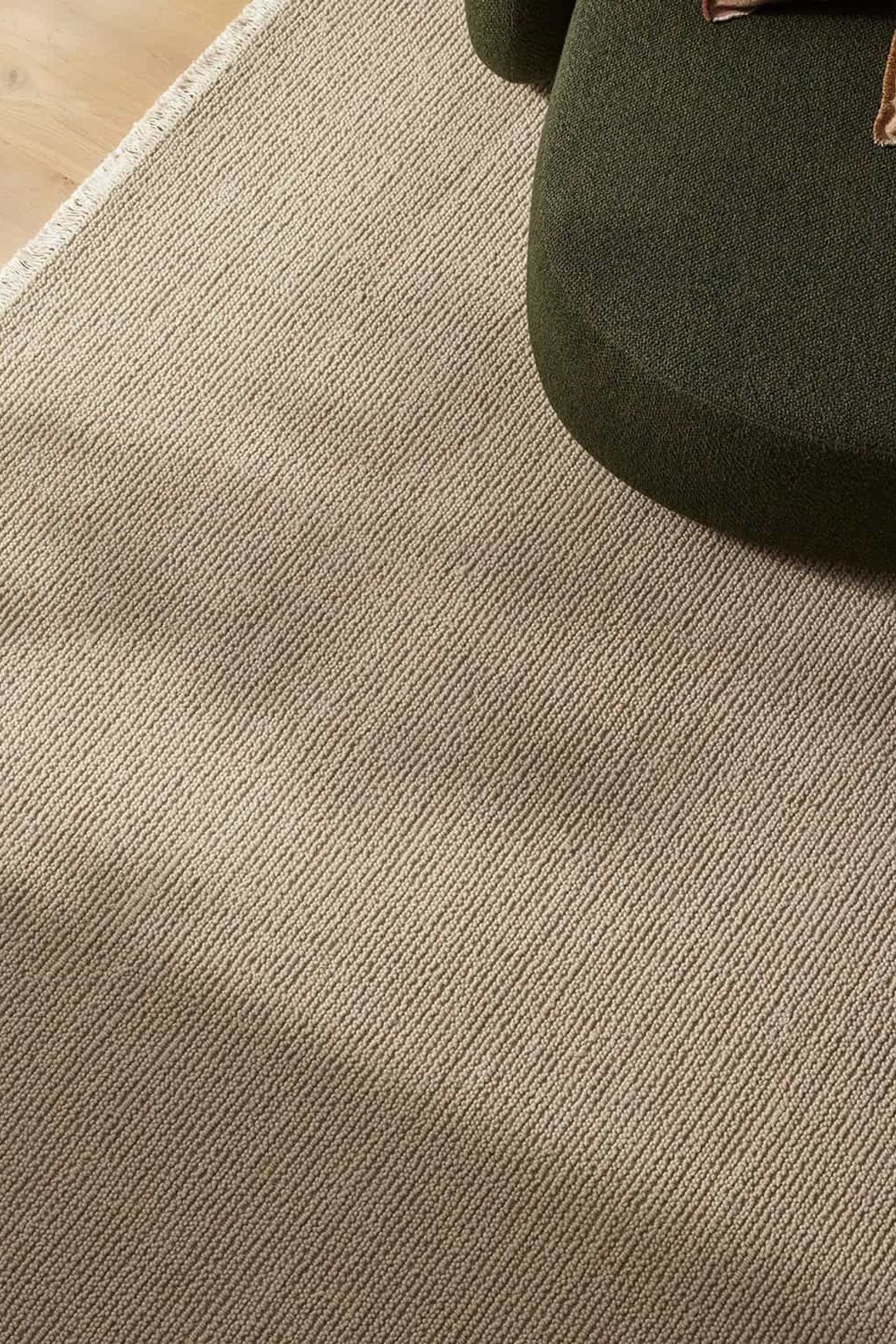 Weave Fabien 100% Wool Floor Rug - Stone