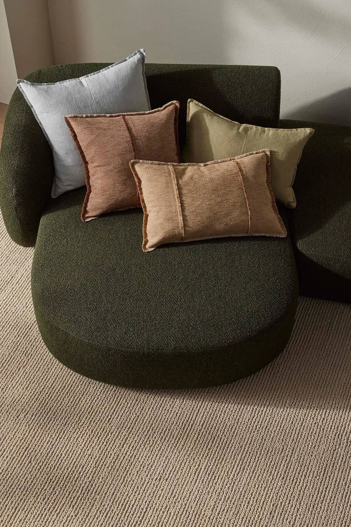 Weave Fabien 100% Wool Floor Rug - Stone
