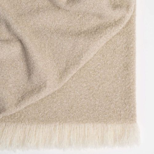 Weave Home Clive Throw - Natural | 100% Wool