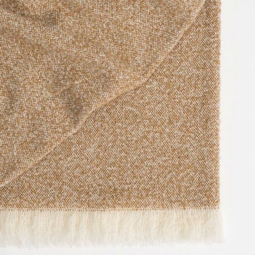 Weave Home Clive Throw - Ochre | Wool Throw Blanket