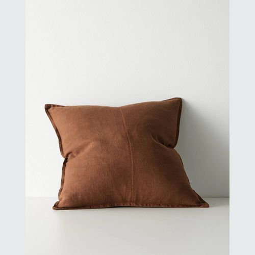 Weave European Linen Como Cushion - Henna | Three Sizes