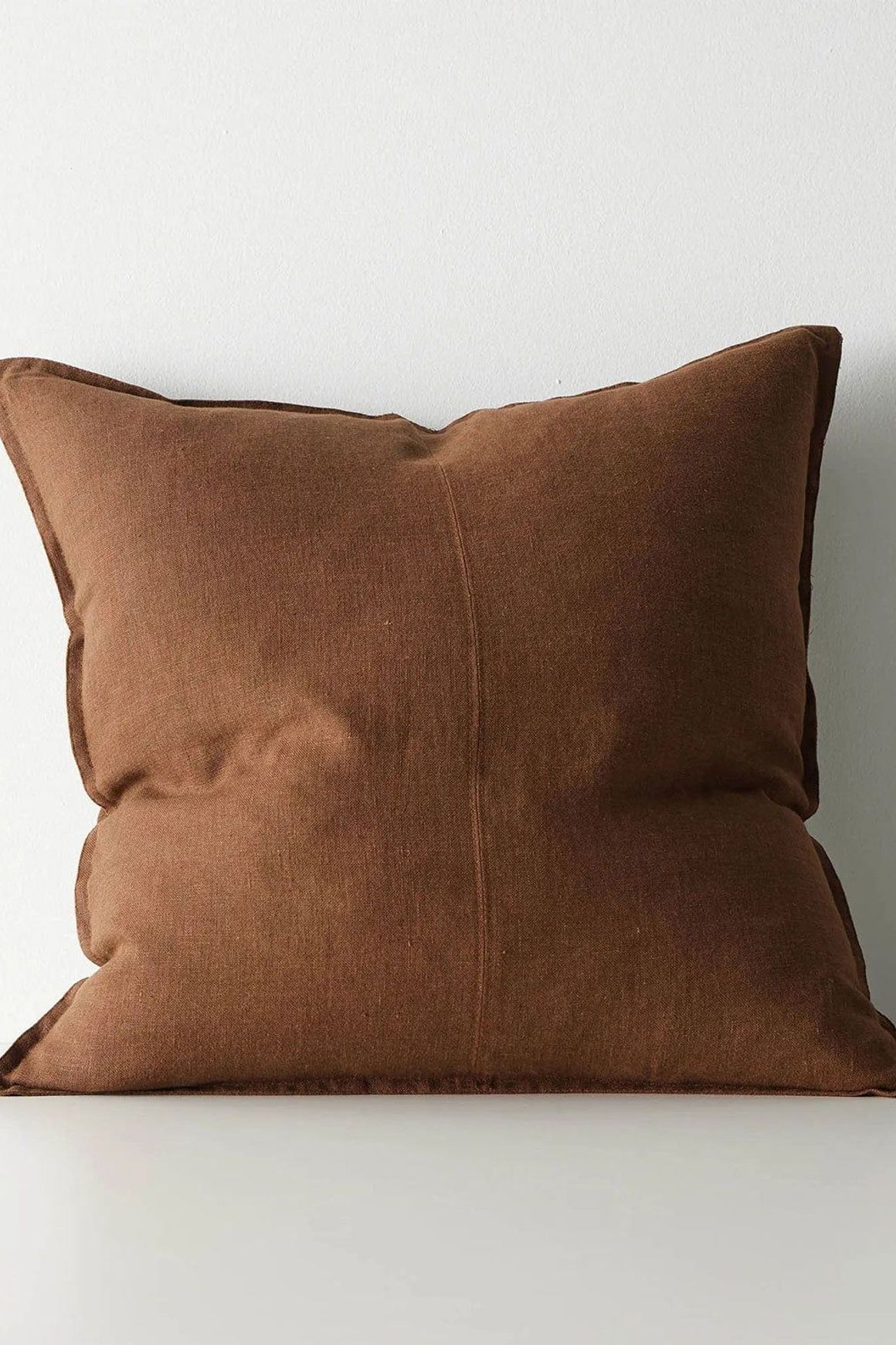 Weave European Linen Como Cushion - Henna | Three Sizes