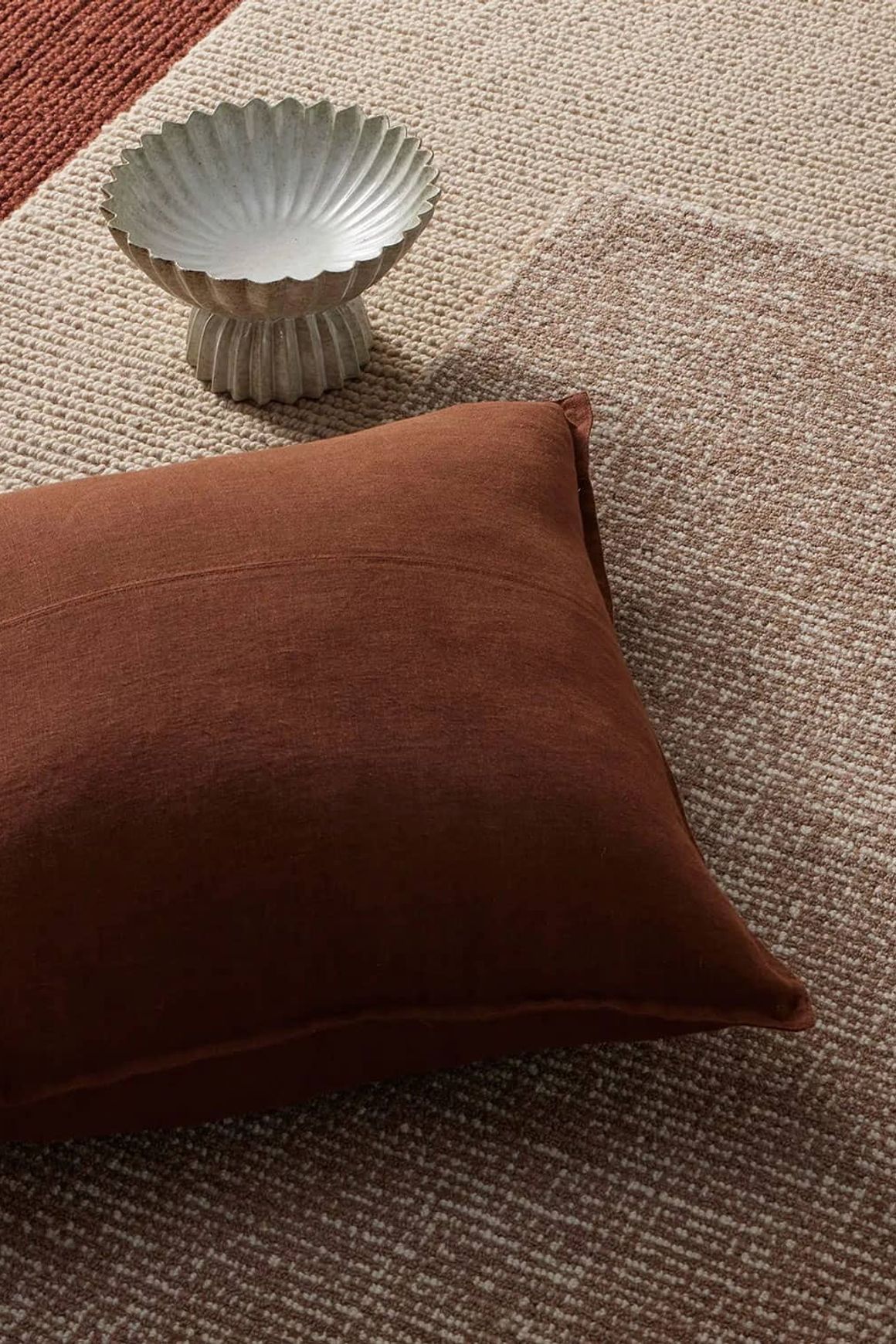 Weave European Linen Como Cushion - Henna | Three Sizes