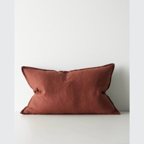 Weave European Linen Como Cushion - Rosewood | Three Sizes