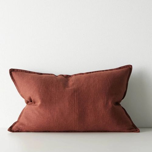Weave European Linen Como Cushion - Rosewood | Three Sizes