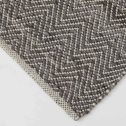 Weave Home Matterhorn Rug - Tar | Wool and Cotton