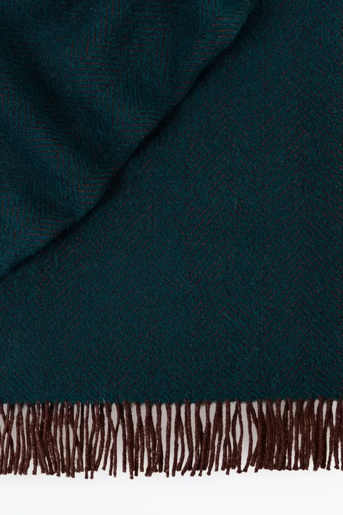 Weave Home Lerwick Throw Blanket - Hunter | NZ Wool