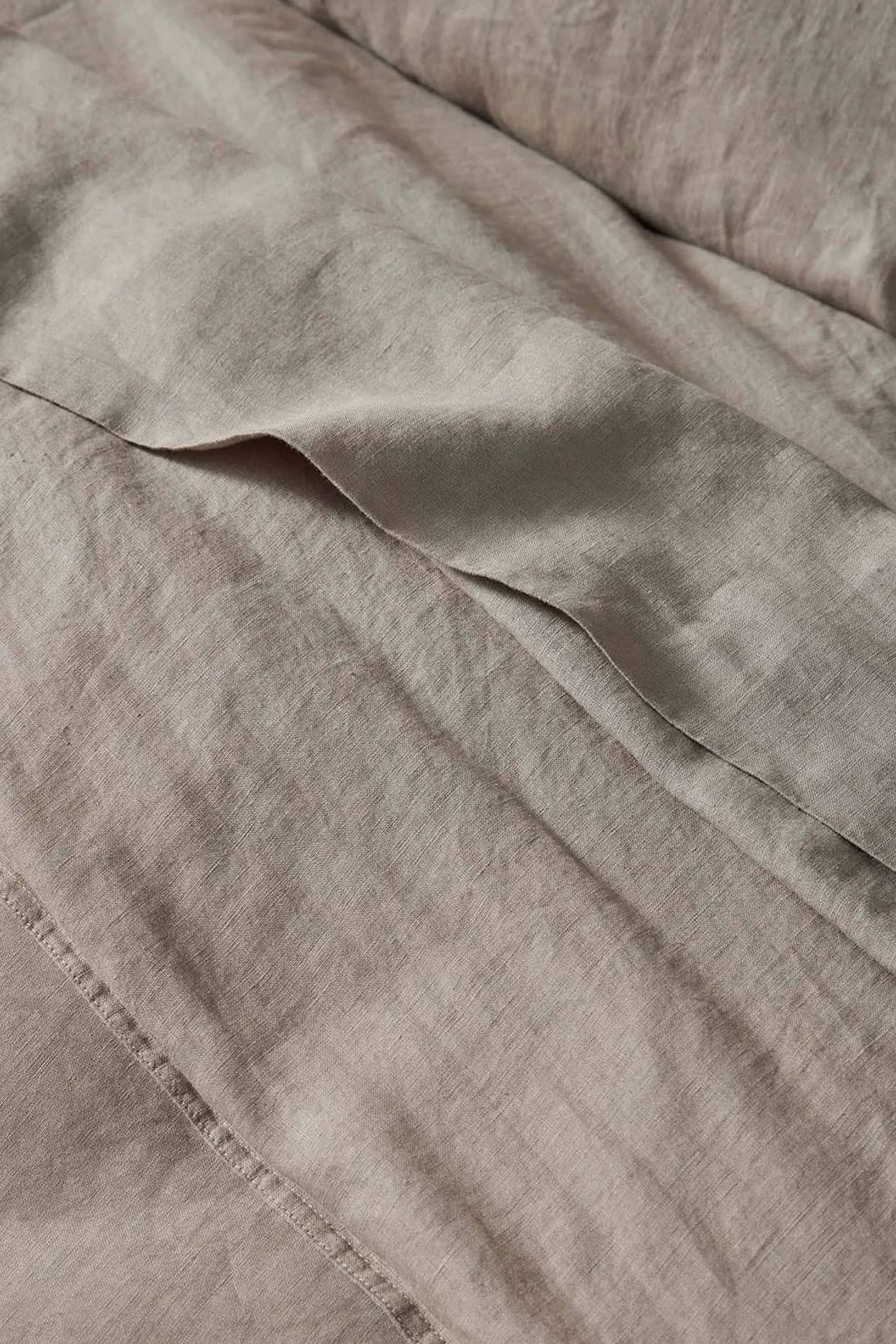 Ravello Linen Flat Sheet - Pebble | Weave Home