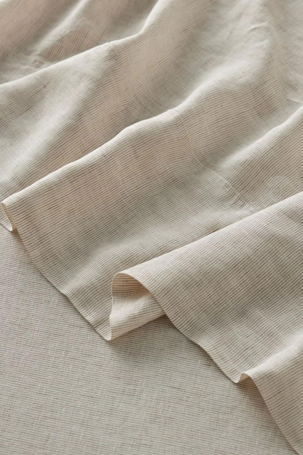 Ravello Linen Pillowcases - Savanna Pinstripe | Standard, King, or Euro