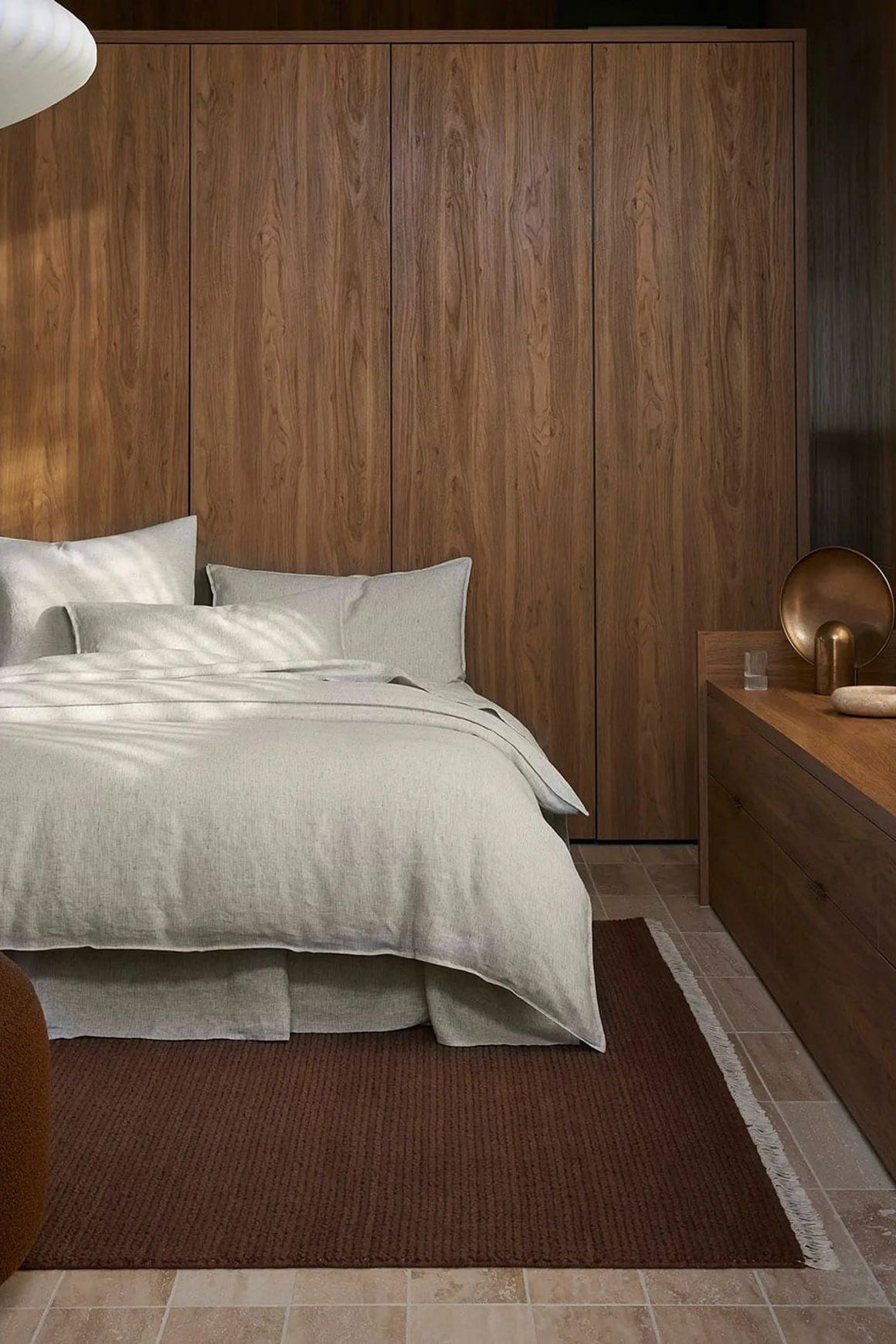 Ravello Linen Pillowcases - Savanna Pinstripe | Standard, King, or Euro
